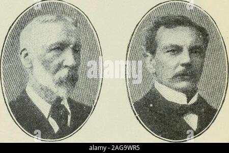 . Examen des évaluations et de travail du monde. rof. Sir William Turner.1^ osidentof -British Asso-ciation, 1900.) Joseph LarmorjM.A., D.Sc. {Mathematica et sciences physiques.) Le professeur W. H. Parkin. (Chimie). Le Dr R. H. Traquair.(Zoologie.) Le professeur W. J. Sollas.(La géologie.) Banque D'Images