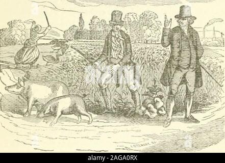 . Le laird de Logan, ou des contes, d'anecdotes et d'illustration de l'esprit et l'humour de l'Ecosse. stossed à lui par un libéral John Bull ; Scotchmen traiter morein le brun. Dawson regarda avec étonnement le cadeau,et s'exclama, Man, comme raaist youre daft comme Dawson.C'était un excentrique, comme compensation à l'égard de l'absence d'en-tellect, une partie considérable de la ruse et de sarcasme,avec un très mode particulier de déplacer la responsabilité sur les sarcasmes ofhis un tiers. Un tonave Dawson prétendu esprit familier qu'il occasionsof consultés sur toutes les difficultés. Son mode de consultation de l'oracle, wasputting Banque D'Images