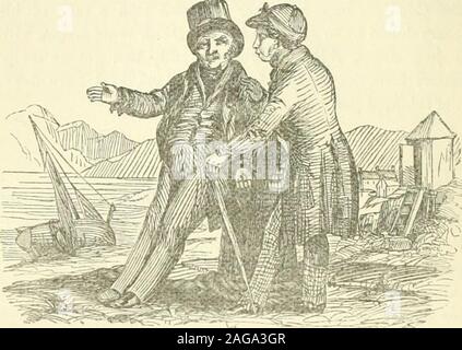 . Le laird de Logan, ou des contes, d'anecdotes et d'illustration de l'esprit et l'humour de l'Ecosse. Après avoir sélectionné une qui lui prenait fantaisie, et le mettre intohis pocket, il a donné ses épaules un shi-ug, remarquant- Weel, J'couldna trust mysel m un article o le genre inmy pouch, le péché de l'effondrement et Douglas o Heronsbank. Épouses obéissants. La population de Greenock, et d'autres endroits le long thecoast, aiment à raconter des histoires qui reflètent l'inlandignorance sur des corps de Paisley. L'un d'eux est à l'effet suivant :-Deux bouchons, récemment vu dans la richesse, ont été convaincu par theiiwives à un Banque D'Images