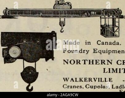 . Fondeur canadien (1921). ^ METALLICBLASTING SCIENTIFIQUE GRAIN ANGULAIRE& adopter abrasifs abrasifs métalliques au lieu de sable. Marque grain angulaire vous permettront de réduire vos coûts - cent livres de grit survivront cinq tonnes de sable. Il nettoie plus rapidement, nécessite moins de manutention et de moins d'espace de stockage, et réduit la poussière de 80 %. Pour les échantillons d'écriture. Concassée de Pittsburgh Steel Co. seul fabricant, Pittsburgh, Pennsylvanie, États-Unis d'Amérique, établi 1888 Repruenlathcs canadien : WILLIAMS & WILSON, Ltd., Montréal, Canada Les grues. Acrane hoistwithout n'achetez ou investir-igating au nord-ern- produits fabriqués au Canada. Également une ligne de Banque D'Images