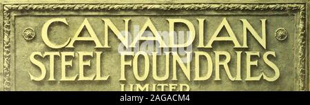 . Canadian Transportation & gestion de la distribution. MITED moulages d'acier - l'acier au manganèse-CASTINGSCOUPLERS SPRINGSSTEAM elliptique et de la bobine et la voie de chemin de fer électrique TRAVAUX BAR EN ACIER. Général ^TRANSPORTATION BLDG- Montréal -Toronto BRANCH OFFICE5 FONCTIONNE WELLAND. ONT.POINTST.CHARLES. MONTREALLONGUE POINTE. Montréal Banque D'Images