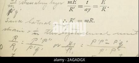 . Théorie des structures et résistance des matériaux. Fig. 261. Comme avant, pour n'importe quelle couche à une distance ^^^ à partir de PP,C*,4ii^ moi. ,€.yC %., ///- IL 344 THÉORIE DES STRUCTURES. Ainsi, liithin les limites d'élasticité, de la courbure de l'étendue est, celle de la longueur, et n'a pas raisonnablement affecter la re-m'résistance à la flexion de la poutre. La influence, toutefois, après le pliage peut devenir sensible si l'étendue est très grand par rapport à la profondeur, comme, par exemple, dans le cas du fer ou des plaques d'acier. Cor. 2. Si le résolu une partie des forces extérieures dans le sens de la longueur de la poutre est nul, Banque D'Images