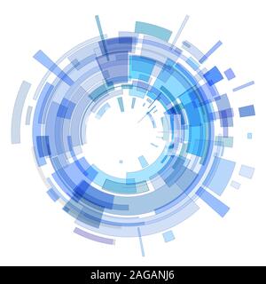 Blue Circle 3D Banque D'Images