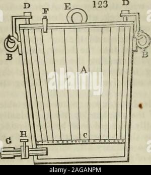 . Un dictionnaire des arts, manufactures et mines : contenant une présentation claire de leurs principes et de la pratique. Le blanchiment. 145 Banque D'Images