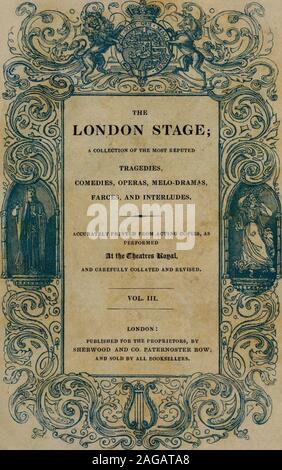 . La scène londonienne : une collection des plus réputées des tragédies, des comédies, des opéras, melo-drame, farces et ; avec des interludes de copies imprimées par intérim, comme effectué au Théâtre Royal, et soigneusement analysé et révisé. "-^^&gt ;. Gyc et Balnei je yp UNE NOUVELLE FAÇON DE PAYER LES DETTES ANCIENNES, une comédie, en cinq actes. PAR PHILIP MASSINGER. Iiililll ^|,,|l|lliii|Miini fjjliljli Banque D'Images