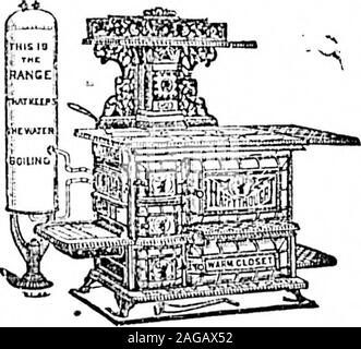 . Daily Colonist (1895-05-28). 42 Johnson Street, Victoria, B.O.. Pensée heureuse. Bailders Matériel, cuisinières, ferblanterie et Graniteware, travaux de tôlerie, corniche, puits de lumière et de toiture. La plomberie et le chauffage. noia 1895 année de l'AIGLE. Banque D'Images