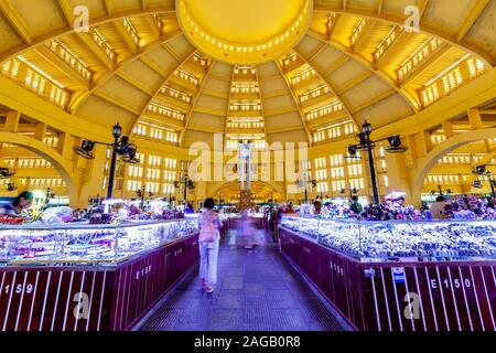 Le Marché Central, Phnom Penh, Cambodge. Banque D'Images