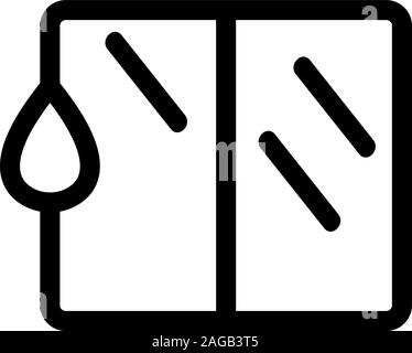 Nettoyer les fenêtres du vecteur icône. Illustration symbole contour isolé Illustration de Vecteur