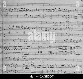 . Die Entfuhrung aus dem Serail : ein komisches Singspiel drey en Aufzugen (1796). Mozart, Entführ, aus dem Serail. Banque D'Images