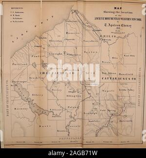 . Rapport annuel de l'université de l'état de New York sur l'état de l'État Cabinet d'Histoire Naturelle et de l'historique et la collection de livres anciens qui y sont annexés. Je (F.) ; contributions à PALiEOISTTOLOaT, 1858 & 1859, par JAMES HALL, géologue et paléontologue, ETtt Avis de nouvelles formes de l'Genns Graptolilhns, et des genres. [ De l'Supplament à vol. i, publié dans le Tome III, Pal. N.York, p. 510 - 520.] GRAPTOLITHUS GRACILIS.Cette espèce a été décrite pour la première fois dans le New York de la paléontologie, Vol. I, p. 274.Sa forme habituelle est celle d'un tracé sinueux Banque D'Images