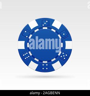 Blue Chip casino détaillées. Vector illustration Illustration de Vecteur