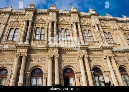 Istanbul, Turquie. Le 23 novembre 2019. Palais de Dolmabahçe, situé dans le quartier de Besiktas a été le principal centre administratif de l'Empire Ottoman Banque D'Images