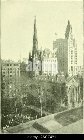 . La métropole américaine, à partir de la Knickerbocker jours au temps présent ;. La Mutuelle du bâtiment. New York, tome 2, p. 178.. IANHATTAX 3LIFE BUILDING. New York, Vol. T" o, p. 179. Les bureaux de la vie de la VILLE DE NEW YORK, bibliothèque de droit, salons et salles de consultation, des cafés, des magasins, un coiffeur, messagers-chaque thingand chaque appareil pour l'administration des affaires.Ses locataires comprennent des avocats, des médecins, des banquiers, de construction-ers, architectes, géomètres, ingénieurs, et les hommes de bien d'autres professions. La New York Life Insurance Company, atBroadway et Leonard Street, doit être mentionedamong la plus grande de ces sociétés. Banque D'Images