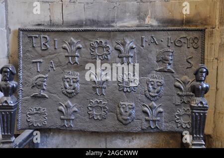 Faisan à la fonte du 1618 en Chambre, Godolphin nr Helston, Cornwall, UK. Banque D'Images