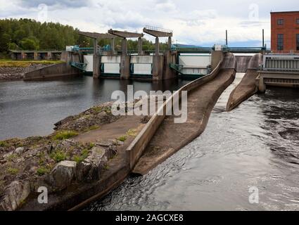 Bergvik kraftstation (centrale hydraulique) à Bergvik, en Suède Banque D'Images