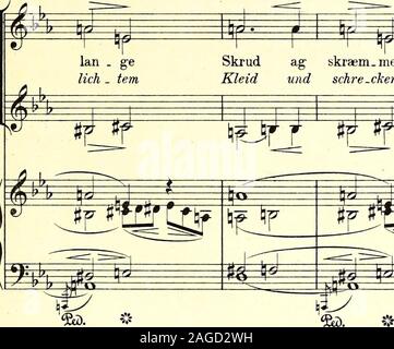 . Til prolog 'Den Gyldne legende' : komponeret pour solo, chor og orchester, op. 25. ^B-PPP^ j =i rr, meKleid skraem Skrud ag und schre-cken os fra.kenvon Kir Kir.che prff der Banque D'Images