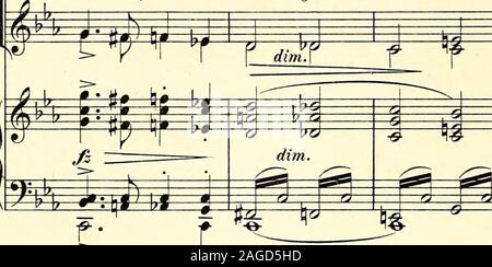 . Til prolog 'Den Gyldne legende' : komponeret pour solo, chor og orchester, op. 25. waslä ,^jjtj/i : i ,/S ?g mm 1R 10 m j*h vw mk dim. i */ ; flam.mer Er . ke . fr . flammt lendro.kend der En . gel 1 :. j "je m I. Mi . chael med det sam.moi Svaerd, som drev osMi - chael mit dem.sei. ben Schwert, einst das uns tf ? • * I. &gt ;- . &Gt ;- . ^^f # #  Je "-#  ppg Mi &gt ; ^1 rfm. p mezza voce e legato Banque D'Images