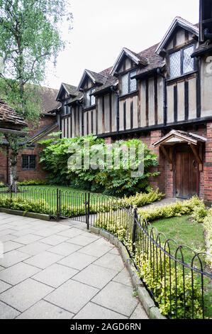 La naissance de William Shakespeare sur Henley Street à Stratford upon Avon, Warwickshire, Angleterre, Royaume-Uni Banque D'Images