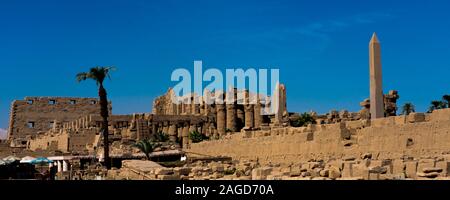 Novembre 17, 2019 - Louxor, Egypte - Karnak Temple Complex dispose d'un vaste ensemble de temples, chapelles, cariés pylônes Luxor, Egypte. a commencé au cours de Sésostris Middle Kingdom Banque D'Images