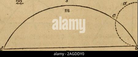 . Les ingénieurs de 5120.6' and Mechanics' pocket-book ... il paramètre. À 21 fois le paramètre de l'axe transversal de l'ajouter 19fois, et à 21 fois le paramètre ajouter 9 fois thetransverse, et multipliez chacune de ces sommes par le quotient d'un theabscissa b, divisé par la transversale. Pour chacun de ces plat^^o-prod uits ajouter 15 fois le paramètre, et diviser l'ancien par la lat-ter ; multipliez ce quotient par l'ordonnée, et le produit est lalongueur de la moitié de la courbe près. Des bagues cylindriques.Pour trouver la surface convexe d'une bague cylindrique-fig. 54.J'^IUE.-à l'épaisseur de l'anneau ad ab Banque D'Images