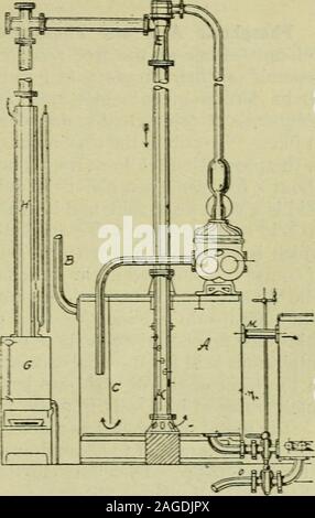 . Le sucre de canne ; un manuel sur l'agriculture de la canne à sucre, la fabrication de sucre de canne, et l'analyse du sucre produits maison. ur p. 100, sur la canne, lorsque le poids de jus est la même que celle de l'xctually usingsulfur. canne lorsque seulement sur la consommation de jus de fruits gazéifié de seconde est trouvé tobe à propos de o-02  %, sur canne, dans les processus de défécation-sulfoné sur0-04  %, sur la canne, et en régime Bachs il passe à o-i  %.sur la canne à sucre. Comme la combustion de soufre à 502 Besoin d'oxygène égale au poidsde la soufre, l'air nécessaire sera 4-5 lbs. effectivement due à ineflicienc9 air lb Banque D'Images