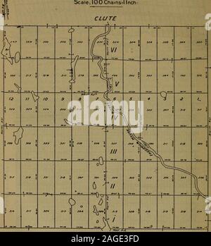 . La planification et le développement rural ; une étude des conditions rurales et les problèmes au Canada. Fig. B-canton de Figuery, montrant le système carré au Québec.La figure 24 montre le plan de village élargie Amos. (Voir page 255.) 20 . X CANTON DE FOURNIER DISTRICT DE TIMISKAMINGScale llnch, 100 =Chaînes-. REAUM6 Fig. C.-^Canton de Fournier, montrant l'article en exploitation en Ontario^^depuis 1874 ; actuellement exploité par la 9-miie système illustré sur la Figure 7. (Voir page 256.) 255 L'AMÉNAGEMENT ET DU DÉVELOPPEMENT RURAL et de l'infériorité de l'instruments d'arpentage et l'européanité maladroits de l'arpenteur, et surtout pour les tiens Banque D'Images