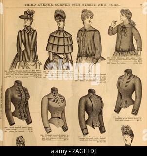 . Illustrated catalogue de mode : été, 1890. Banque D'Images