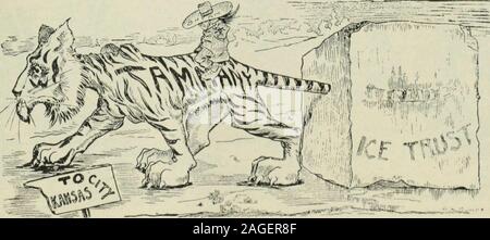 . Examen des évaluations et de travail du monde. qui a dit ensuite ? À partir de l'Herald (New York). Tous les COUPER ET Dl Il{:i). (À partir de la (Virojiic/c (Chicago). TAMMANY PREND EN CHARGE BUYAN. Froide, trajet de Kansas City.-De la tribune (Minneapolis). 30 L'AMERICAN REVUE MENSUELLE DE REI^IEIVS. Banque D'Images