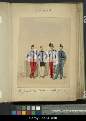 Soldat italien en Italie. Royaume des Deux-Siciles, 1859. ; Italie italien soldat. Royaume des Deux-Siciles, 1859. Banque D'Images