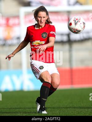 Manchester United, Abbi McManus au cours de la FA Women's super match de championnat à Leigh Sports Village Stadium, Manchester. PA Photo. Photo date : dimanche 8 décembre 2019. Voir l'histoire de Manchester United Soccer PA les femmes. Crédit photo doit se lire : Barry Coombs/PA Wire. RESTRICTIONS : EDITORIAL N'utilisez que pas d'utilisation non autorisée avec l'audio, vidéo, données, listes de luminaire, club ou la Ligue de logos ou services 'live'. En ligne De-match utilisation limitée à 120 images, aucune émulation. Aucune utilisation de pari, de jeux ou d'un club ou la ligue/dvd publications. Banque D'Images