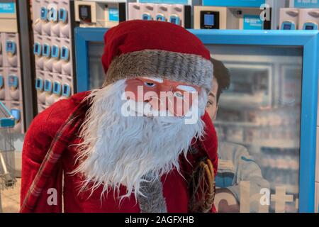 Père Noël au supermarché AH Amsterdam The Netherlands 2019 Banque D'Images