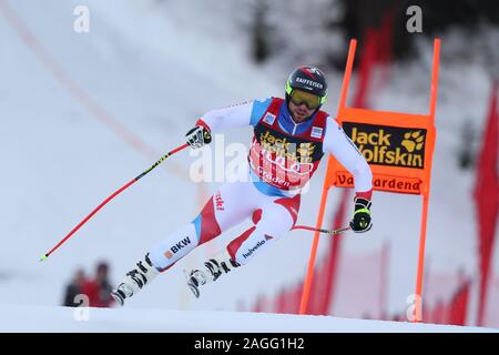 Val Gardena, Italie. Dec 19, 2019. Beat Feuz de la Suisse pendant l'AUDI FIS Coupe du Monde de descente de ski alpin le 19 décembre 2019 formation à Val Gardena, Italie. Credit : European Sports Agence photographique/Alamy Live News Banque D'Images