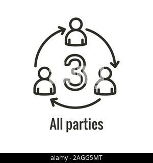 Icône indiquant la logistique de mouvement 1, place à l'autre Illustration de Vecteur