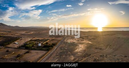 El Cotillo, Fuerteventura. Amaszing Vue aérienne. Canaries, Espagne Banque D'Images