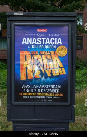 Billboard We Will Rock You Musical au Amsterdam The Netherlands 2019 Banque D'Images