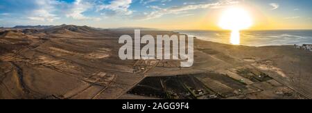 El Cotillo, Fuerteventura. Amaszing Vue aérienne. Canaries, Espagne Banque D'Images