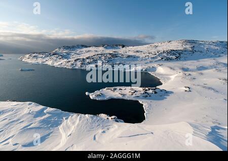 Voir d'Ilulissat, Groenland Banque D'Images