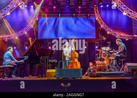 Lugano, Suisse - 8 juin 2016 - Avishai Cohen Trio Jazz estival à Lugano le Suisse Banque D'Images