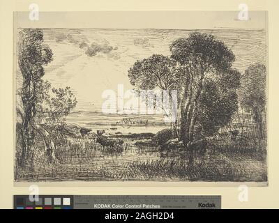 Clichés-verres par Daubigny, certaines imprimées en marche arrière, avec quelques croquis marginal. Les sujets incluent les aulnes, les ponts, les vaches, des daims, des ânes, des gués, de récolte, de chevaux, de nuit, animaux de bât, Pollard et arbres de moutons. Date à partir de Loys Delteil, le peintre-graveur illustre, c. XIII. Fait partie de Samuel Putnam Avery Collection. Don de Samuel Putnam Avery, 1900. Holdings contrôlés à l'exemplaire de Loys Delteil, le peintre-graveur illustre, c. 13. S.P. Avery Collection. Titre conçu par cataloger. Citation/Référence : D147 ; La machine hydralique Banque D'Images
