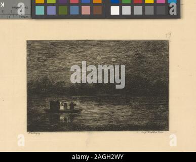 L'admission est accordée par l'application à l'Office de Tourisme de collections spéciales. Série de gravures, avec page de titre, documentant les voyages de Daubigny sur la Seine et Oise dans son studio flottant, construit en 1857. Comprend des représentations de l'artiste au travail, manger & boire, pêche, lanternes, scènes de nuit et d'un train de chemin de fer. Toutes les plaques sont présents dans 2 impressions, l'une sur papier Japon. La page de titre est présent dans la variante 3 membres. Certains tirages signée au crayon. Fait partie de Samuel Putnam Avery Collection. Don de Samuel Putnam Avery, 1900. Holdings contrôlés à l'exemplaire de Fr Banque D'Images