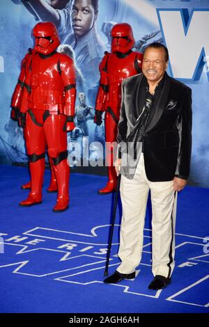 Billy Dee Williams. Star Wars : La montée de Skywalker. Première européenne Cineworld, Leicester Square, London. UK Banque D'Images