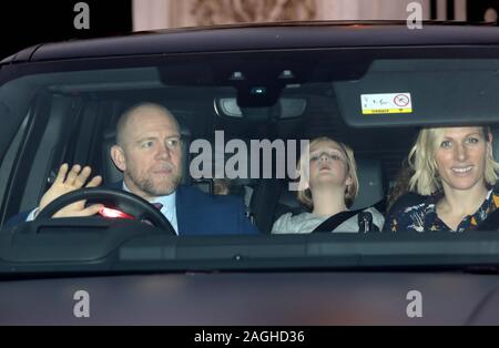 Pic montre : Royals partir après le déjeuner à Buckingham Palace aujourd'hui 18/12/19 Mike pic Zara par Gavin Rodgers/Pixel8000 Banque D'Images