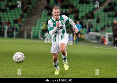 Groningen, Pays-Bas. Dec 19, 2019. GRONINGEN, 19-12-2019, Hitachi Capital Mobility Stadium néerlandaise de football KNVB CUP 2019-2020 Saison TOTO. Groningen - Utrecht. Kaj Sierhuis de FC Groningen : Crédit Photos Pro/Alamy Live News Banque D'Images