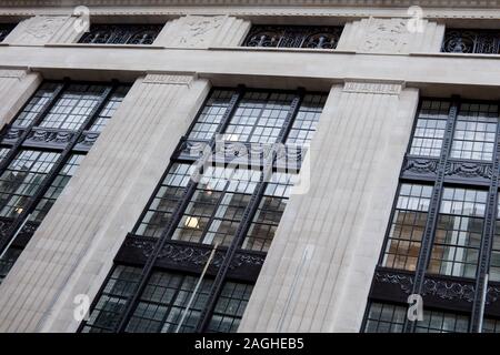 Élévation latérale de l'ancien magasin à Barkers à Kensington, Londres Banque D'Images