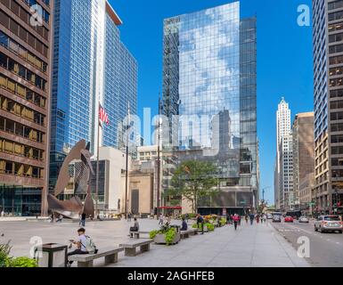 Le "Picasso" de Chicago. Pablo Picasso's sculpture sans titre dans Daley Plaza, Chicago, Illinois, États-Unis Banque D'Images