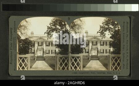 Accueil de Longfellow, Cambridge, Mass, USA Accueil de Longfellow, Cambridge, Mass., États-Unis d'Amérique ; accueil de Longfellow, Cambridge, Mass., États-Unis) ; Banque D'Images