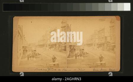 Vue en direction nord vers la Plaza sur Première, San Jose, Cal à au nord vers la Plaza sur Première, San Jose, en Californie, à la recherche au nord vers la Plaza sur Première, San Jose, en Californie. Banque D'Images