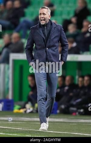 GRONINGEN, 19-12-2019, Hitachi Capital Mobility Stadium néerlandaise de football KNVB CUP 2019-2020 Saison TOTO. Groningen - Utrecht. FC Groningen formateur assistant Adrie Poldervaart Banque D'Images