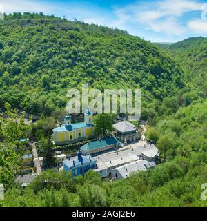 Monastère de Rock village Saharna, République de Moldova. Banque D'Images