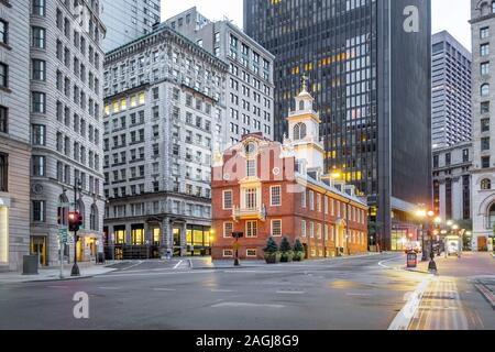 L'Old State House, Boston, MA, USA Banque D'Images